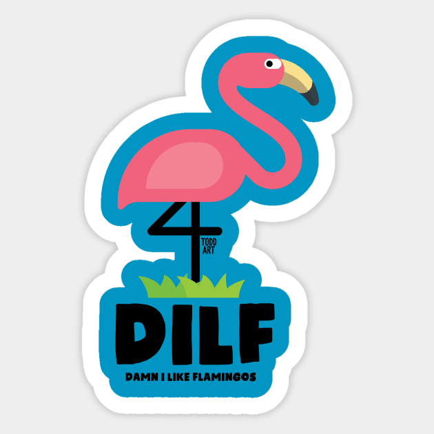 DILF Sticker by toddgoldmanart